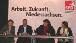 Engagierte Diskussion (von links): Birgit Geyer, Dr. Matthias Miersch, Petra Herrmann und Dr. Silke Lesemann